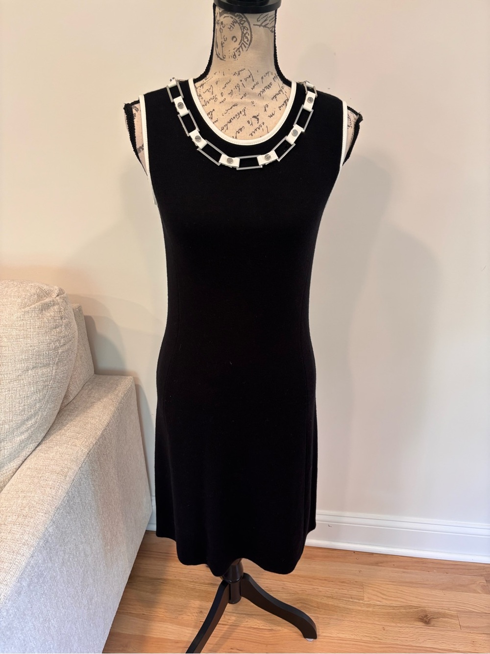 Tory Burch black knit dress size small